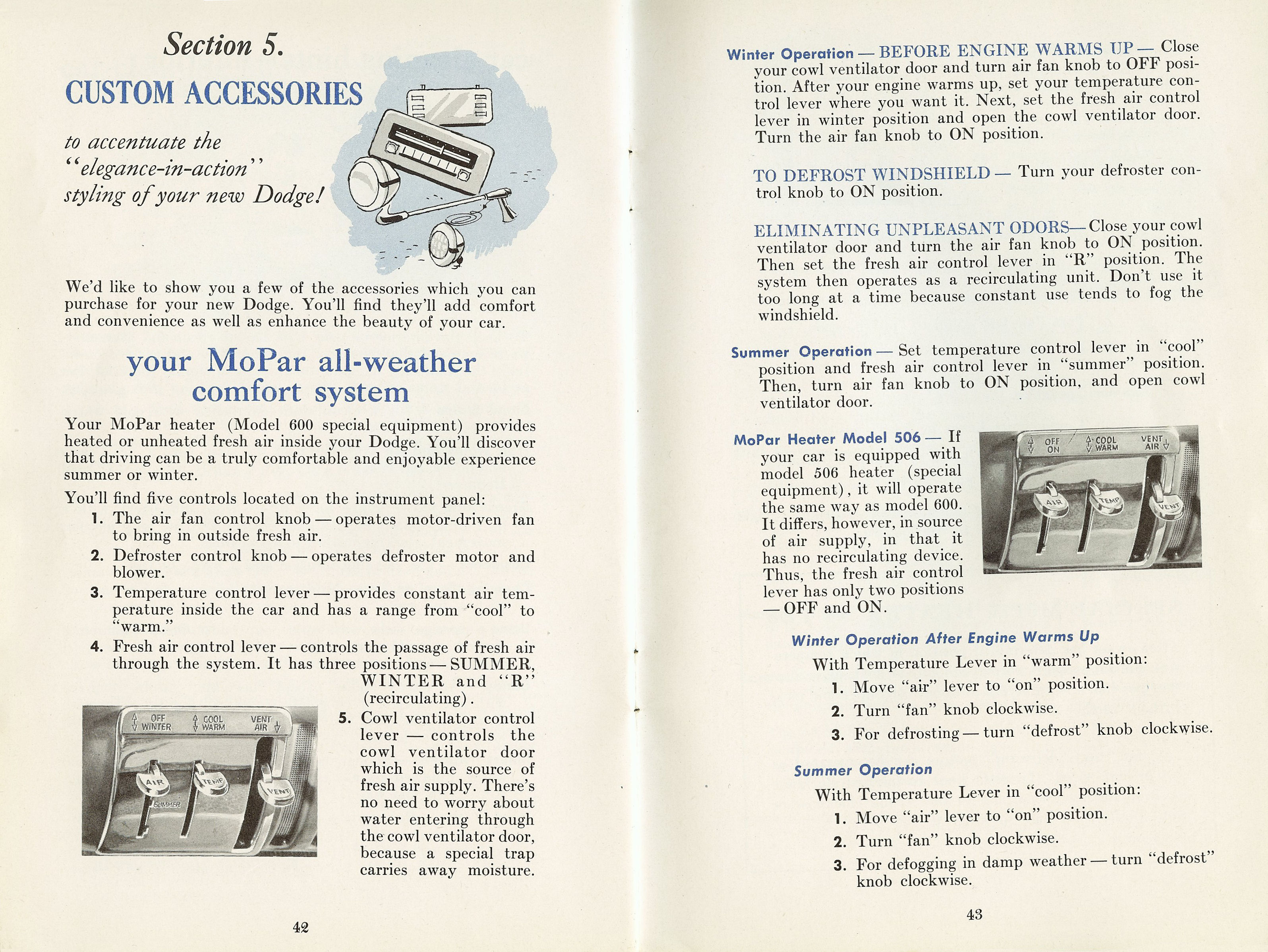 1954 Dodge Car Owners Manual Page 10